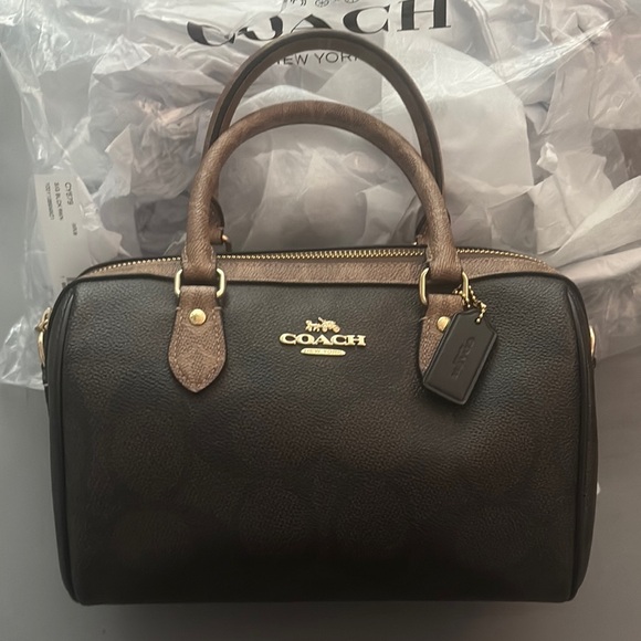 Coach Women's Cosmetic Bag in Black and Brown - Picture 1 of 1